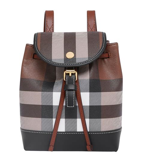 burberry backpack quilted|Burberry leather check backpack.